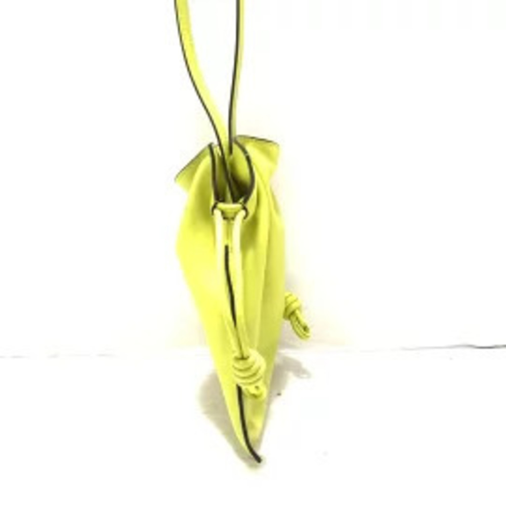 Loewe Shoulder Bag Yellow Green Nappa Leather